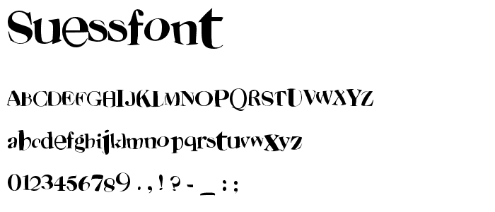 SuessFont font