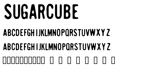 SugarCube font