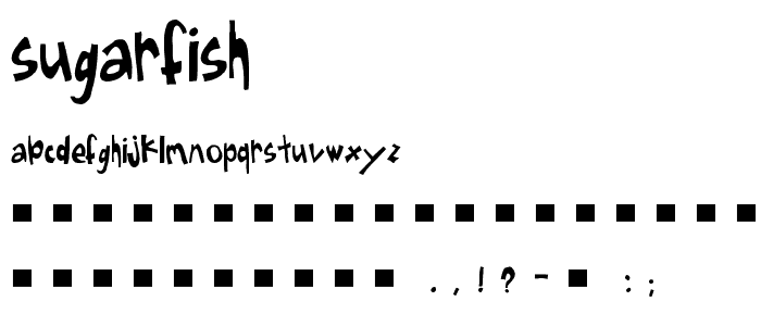 Sugarfish font