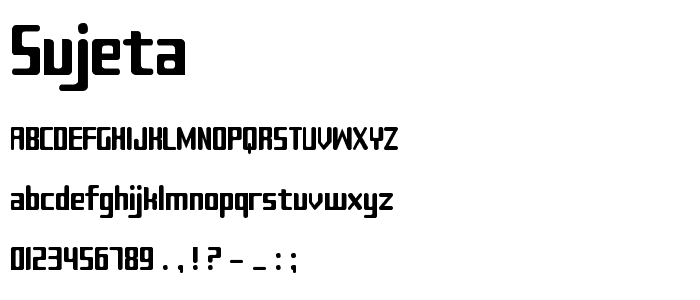 Sujeta font
