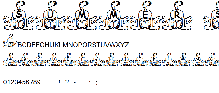 Summer s Garfield font