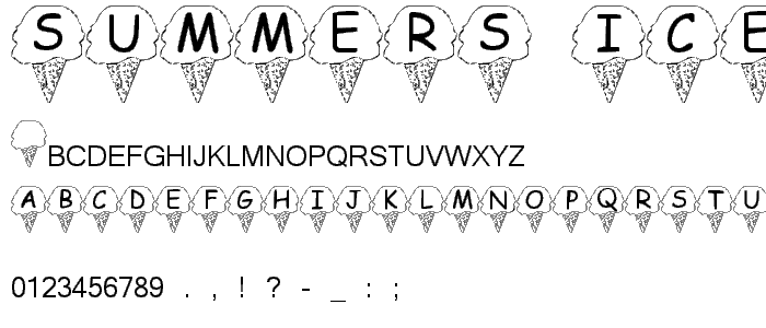 Summer s Ice Cream font