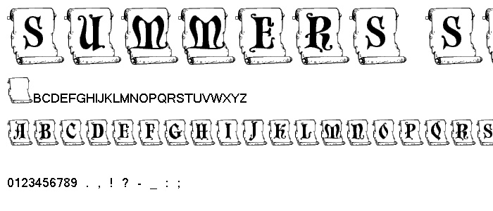 Summer s Scroll 1 font