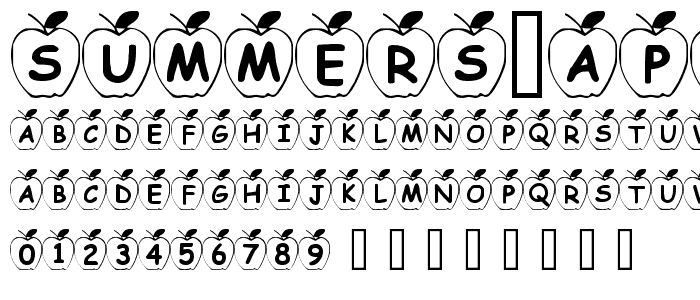 Summers Apples font