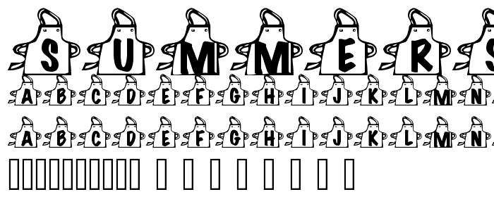 Summers Aprons font