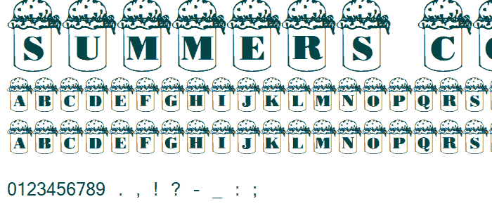 Summers Country Jars font
