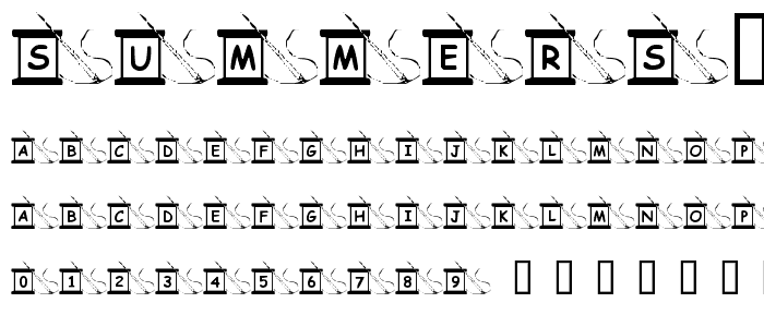 Summers Sewing font