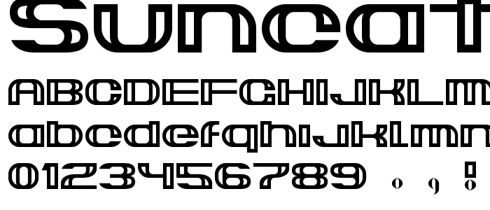 Suncatcher font