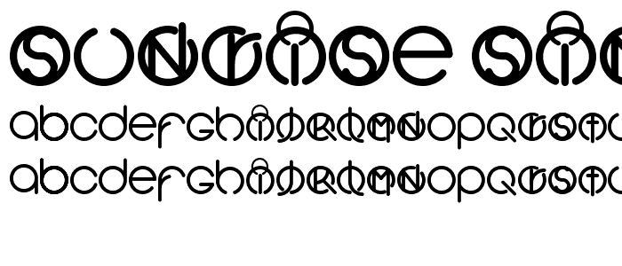 Sunrise Simple Expanded Bold font