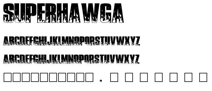 SuperHawgA font
