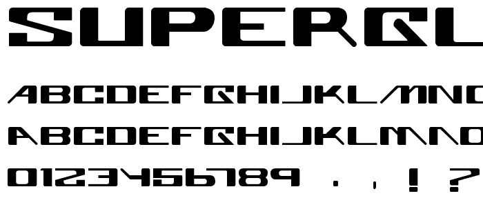 Superglue Regular font