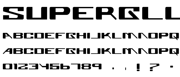 Superglue font