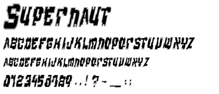 Supernaut font