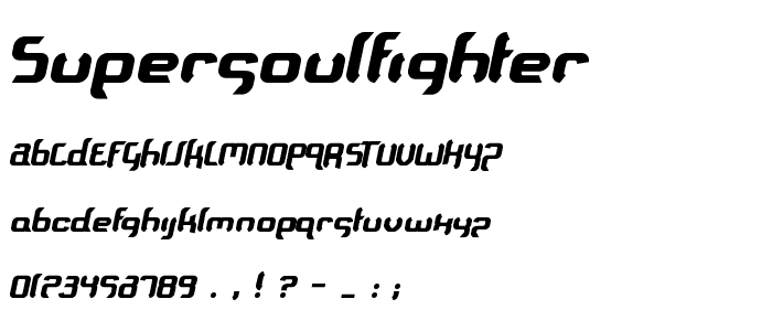 Supersoulfighter font