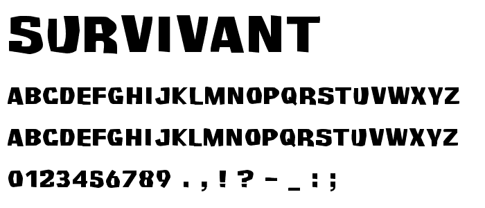 Survivant font