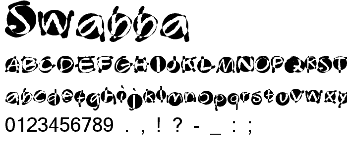 Swabba  font