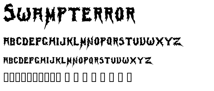 SwampTerror font
