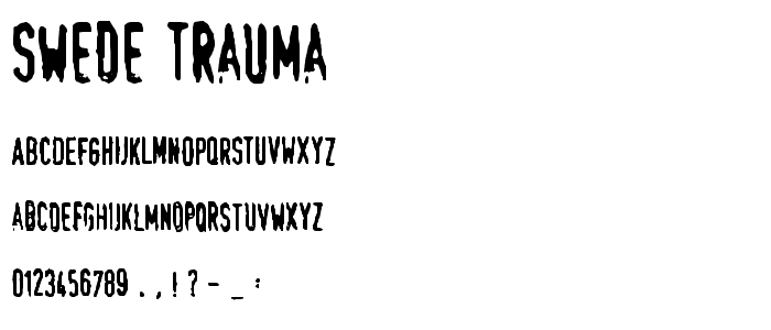 Swede-Trauma font