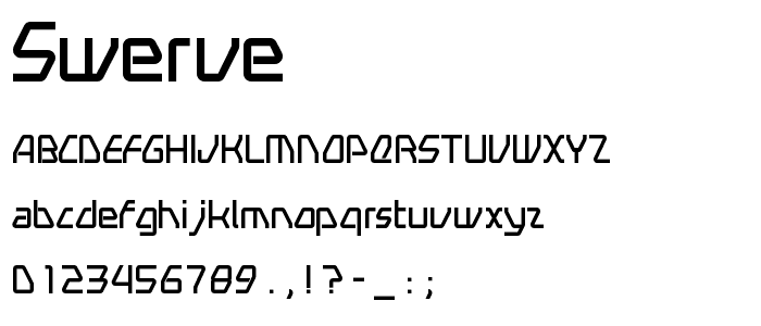 Swerve font