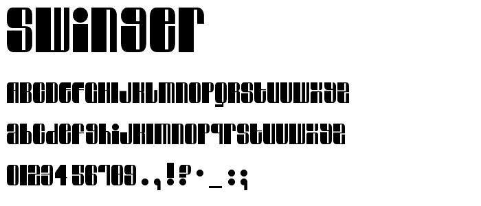 Swinger font