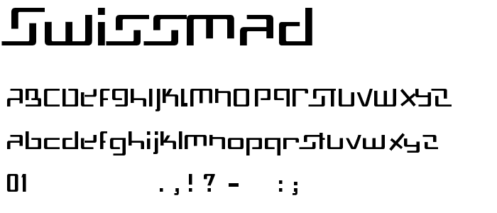 SwissMad font