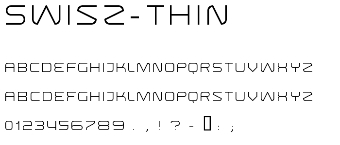 Swisz Thin font