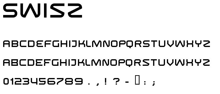 Swisz font