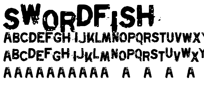 Swordfish font