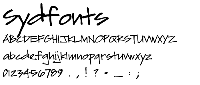 Sydfonts font