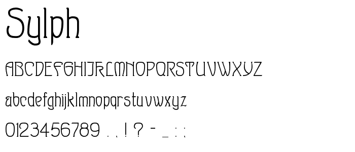 Sylph font