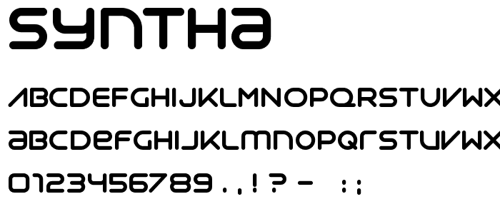 Syntha font