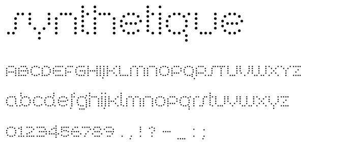 Synthetique font