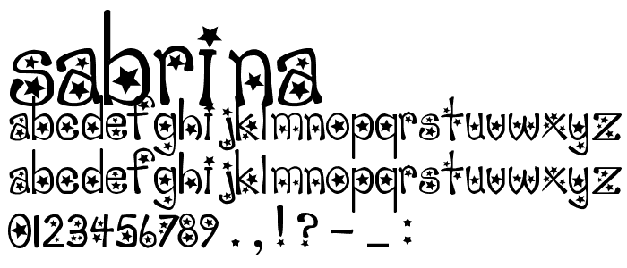 sabrina font