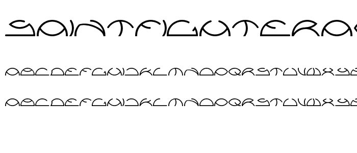 saintfighteraqua font