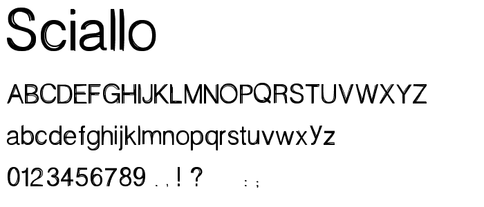 sciallo font