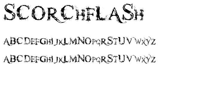 scorchflash font