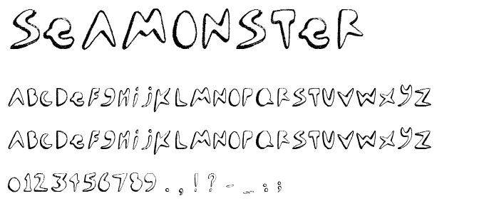 seamonster font