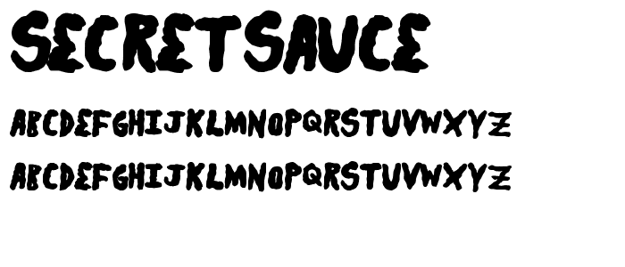 secretsauce font