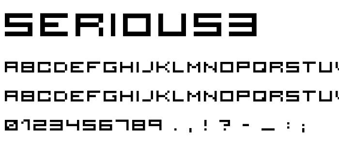 serious3 font