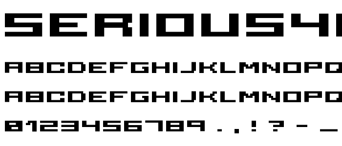 serious4b font