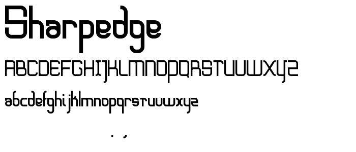 sharpedge font