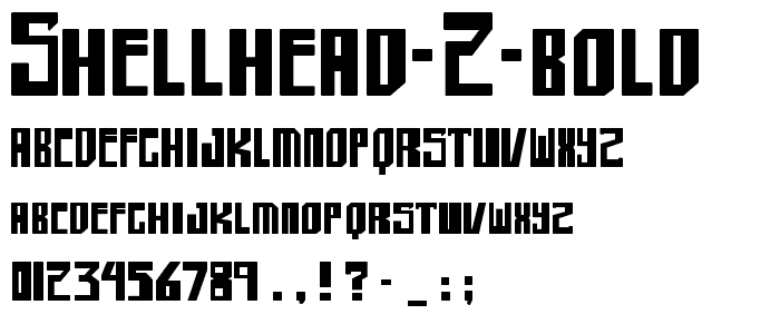 shellhead 2 Bold font