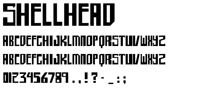 shellhead font