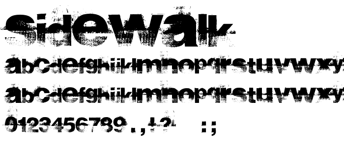 sidewalk font