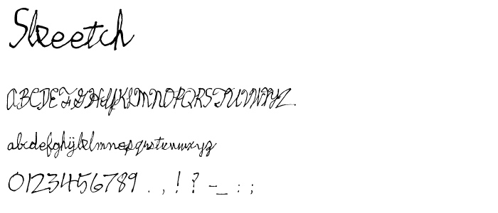 skeetch font