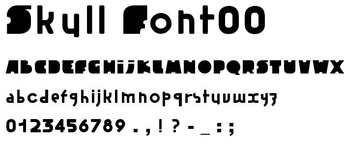 skull_font00 font