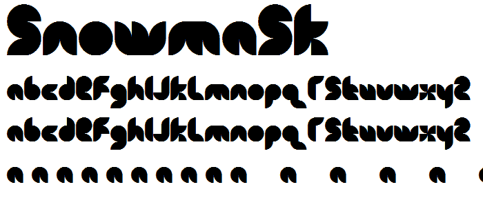 snowmask font