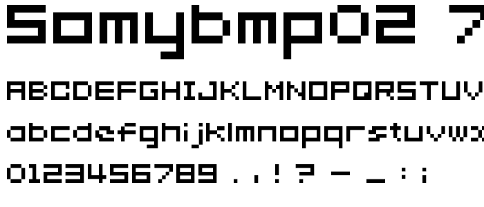 somybmp02_7 font