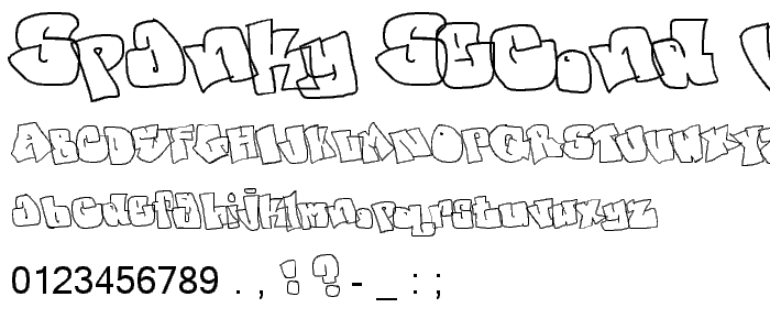 spanky 20 second version font