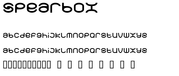 spearbox font